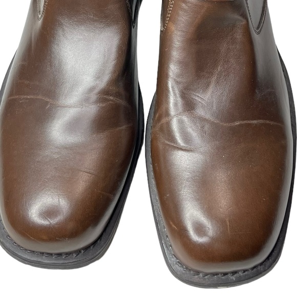 Men's size 13 Brown Faux leather harness biker boots - Picture 9 of 9